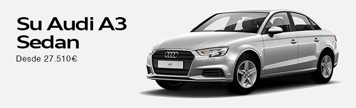 Nuevo Audi A3 Sedan desde 27.720 euros