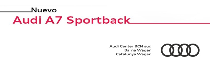 Hoy es un dia para pensar en mañana. Llega el nuevo Audi A7 Sportback.